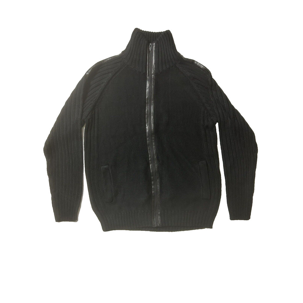 House Of Triot Black Sweater Fleece Full Zip Up Jacket XL
